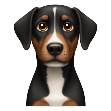 black and brown dog sticker