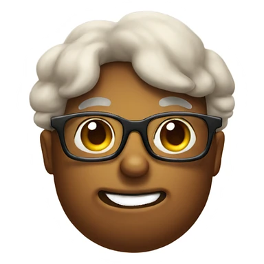 Poop wearing glasses sticker