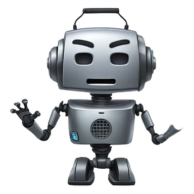 Robot singing sticker