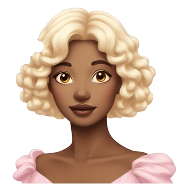 Gorgeous pastel lady with butterflies sticker