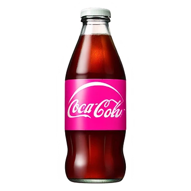 coke diet, color pink sticker