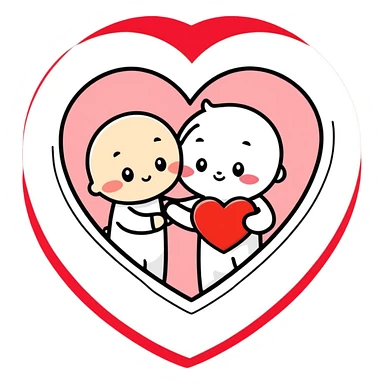 Valentine’s Day card  sticker