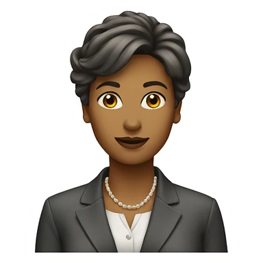 A woman in management sticker