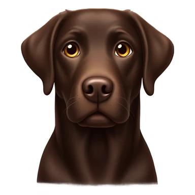 Labrador chocolat  sticker