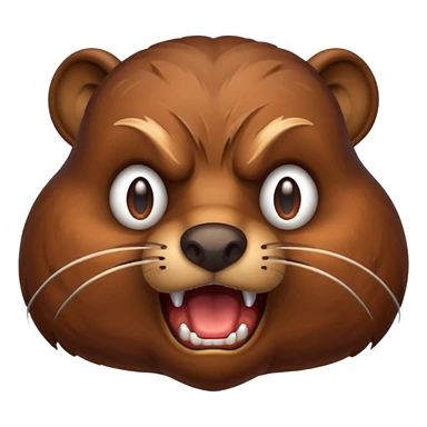Angry beaver  sticker