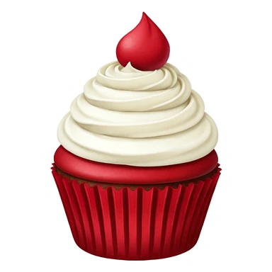 red velvet cupcake sticker