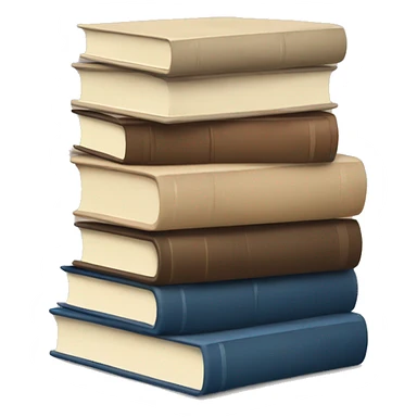 Beige stack of books sticker
