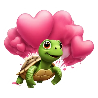 love explosion turtle sticker