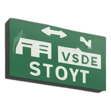 West side sign sticker