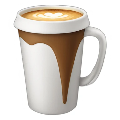 coffee cup running with legs sticker