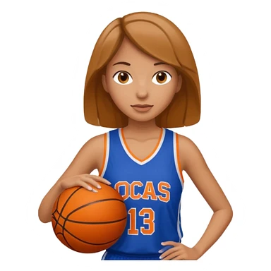 woman basketball sticker