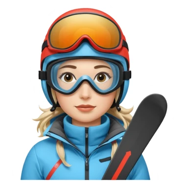 Woman Skiing Matterhorn sticker