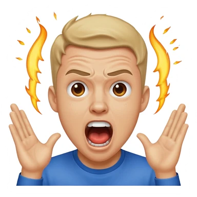 of speed/ Darren Watkins, a famous youtuber streamer looking and screaming sticker