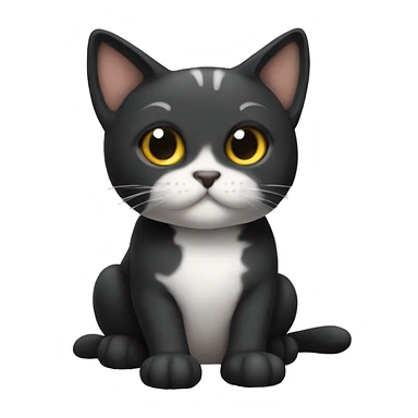 Gato preto em Marte sticker