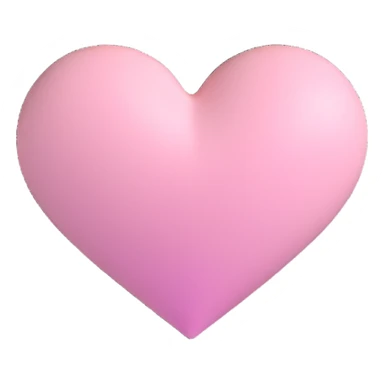 light pink heart sticker
