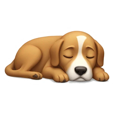 sleeping dog sticker