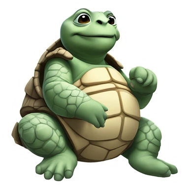 Master Oogway meditates on a branch sticker