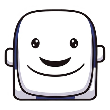 man with a wide smile and square jaw sticker