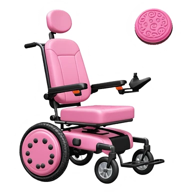 pink oreo cookies design on electric wheelchair sticker