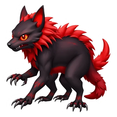 Blodig-Fakémon-hybrid-creature (full body)  sticker