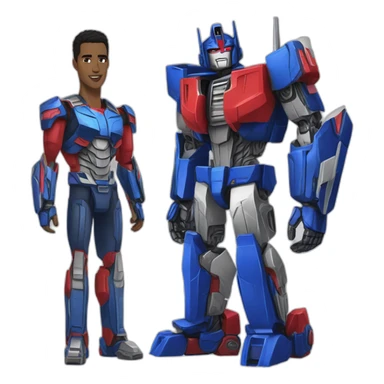 Optimus prime ronaldo sticker