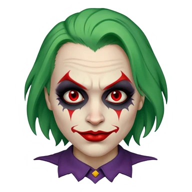 the joker realistic and brutal look sticker