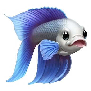 Halfmoon Dumbo Betta sticker