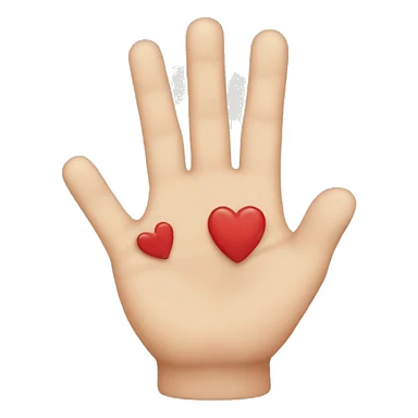 finger heart sticker