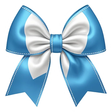 white cheer bow sticker