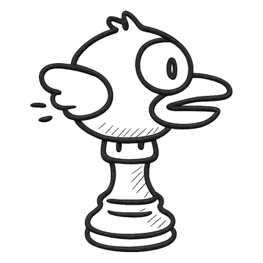 Chess flappy bird sticker