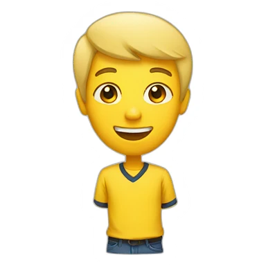 Yellow school sticker