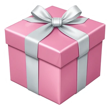 pretty pink gift box sticker