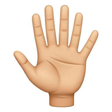 I need the palm down emoji for left hand sticker