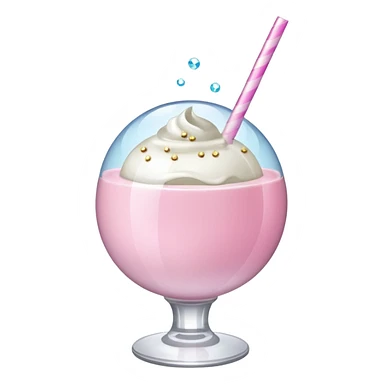 the crystal ball sparkles milkshake sticker