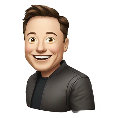 Elon musk very happy sticker