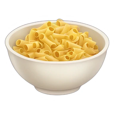 Kawaii bowl of pasta sticker
