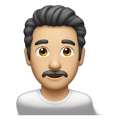 hombre con mascara blanca y aleta sticker