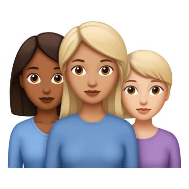3 different women sticker