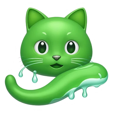 Chat vert sticker