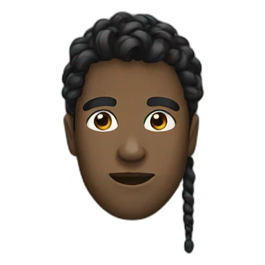 Black with locks sticker