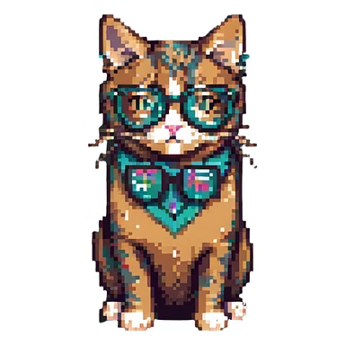 a very smart cat sticker