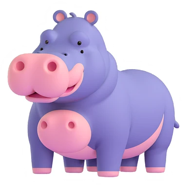 Hippo sticker