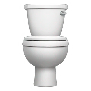 toilet with two arms sticker
