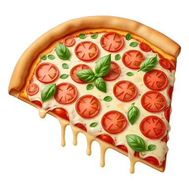 classic Italian pizza with basil and tomato sticker