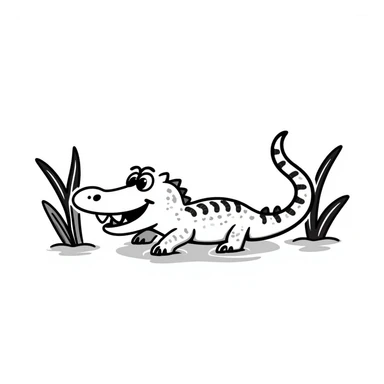Alligator sticker
