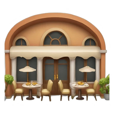 Restaurant with 3 arches sticker