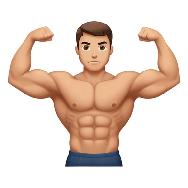 Flexing muscle  sticker