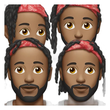 Jpegmafia wearing a bandana sticker