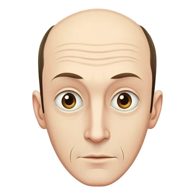 Tall oafish man with receding hairline sticker