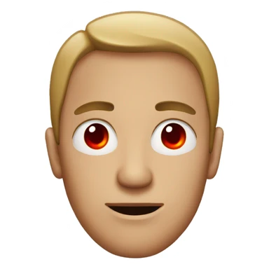 Man with red eyes sticker